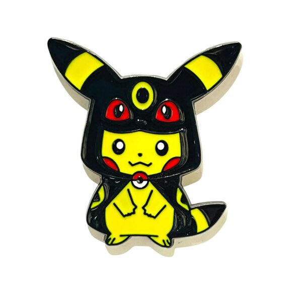 Pokemon Inspired Pikachu Umbreon Fan Made Enamel Pin Lapel Pin - Picture 1 of 2